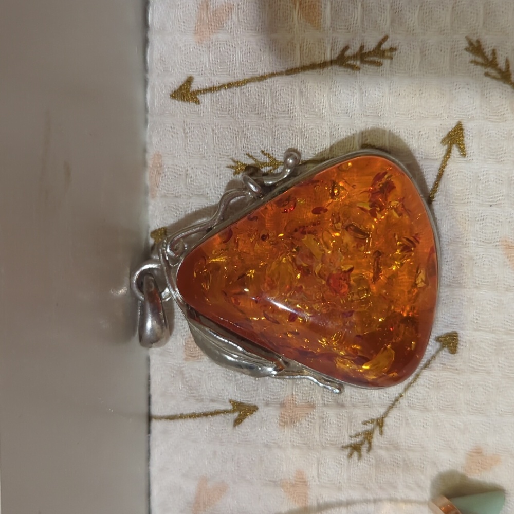 Giant Amber Pendant
